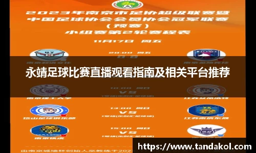 永靖足球比赛直播观看指南及相关平台推荐