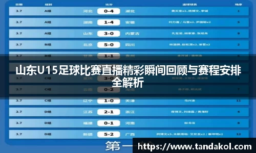 山东U15足球比赛直播精彩瞬间回顾与赛程安排全解析